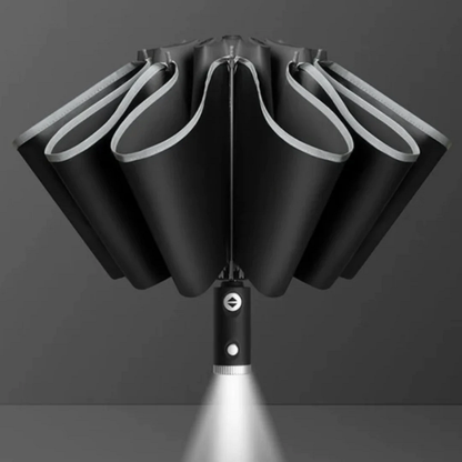 Sturmfester Automatik-Regenschirm mit LED-Beleuchtung