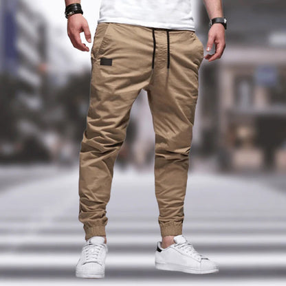 Stylish Men's Cargo Trousers - Ragnar-Beige-M-Nora Luxe