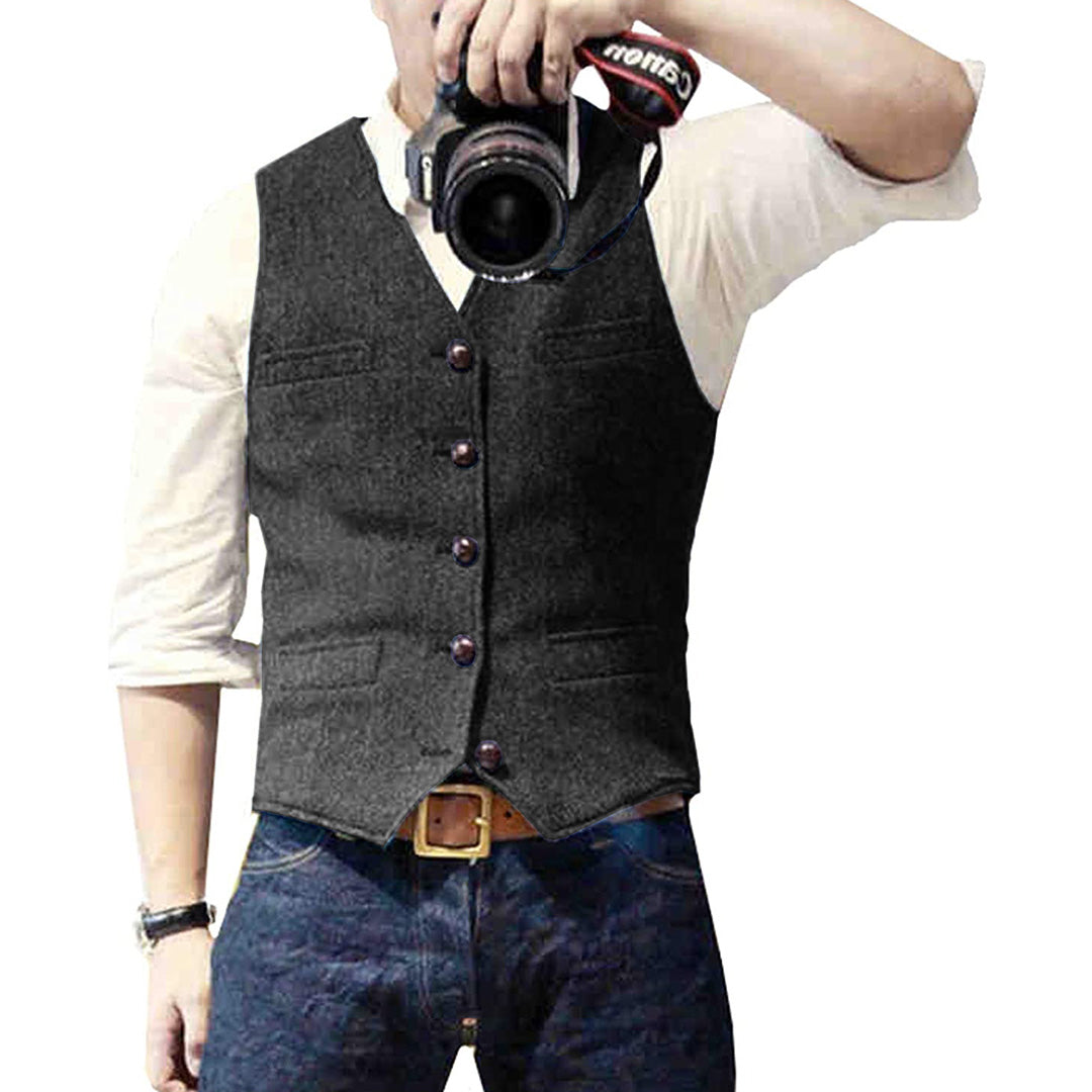 Stylish Men's Vest - Victor-Black-XS-State of Style