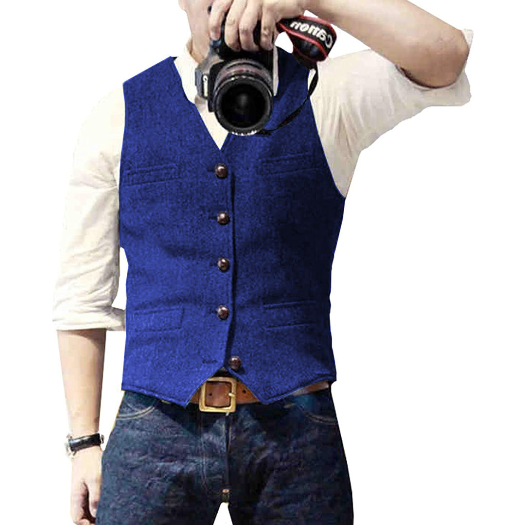 Stylish Men's Vest - Victor-Blue-XS-State of Style