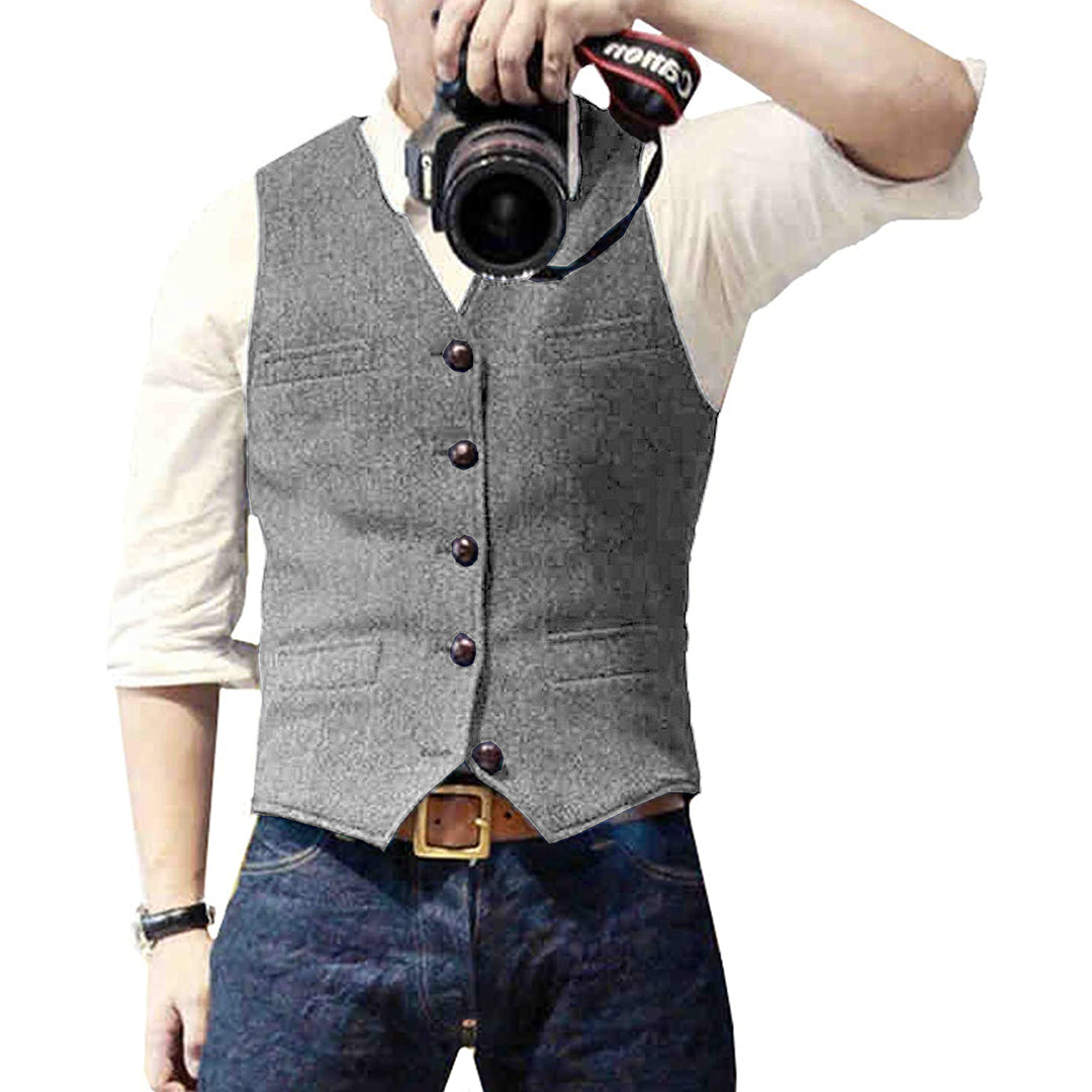 Stylish Men's Vest - Victor-Grey-XS-State of Style