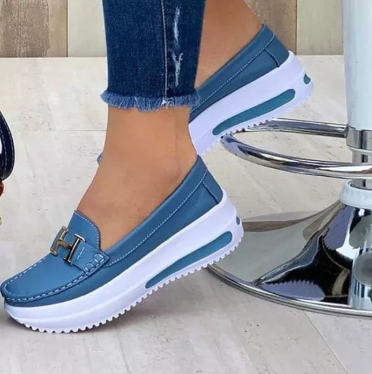 Stylish orthopedic women's shoes for pain-free walking – Selina-Light blue-3.0-Nora Luxe