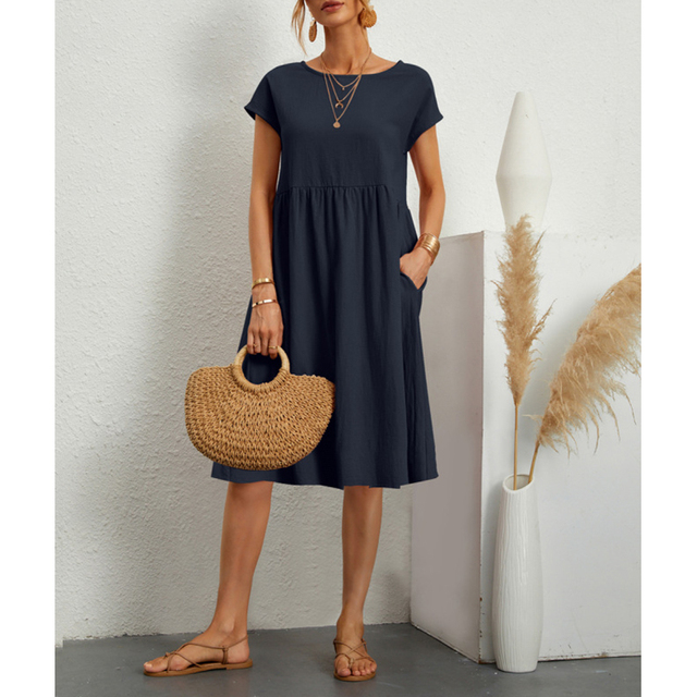 Sukienka letnia - Livia-DonkerBlauw-S-Trend Polska