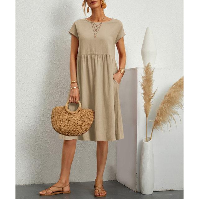 Sukienka letnia - Livia-Khaki-S-Trend Polska