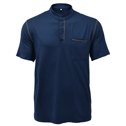 Sven | Herren Henley Shirt Mit Kontrast Für Alltag