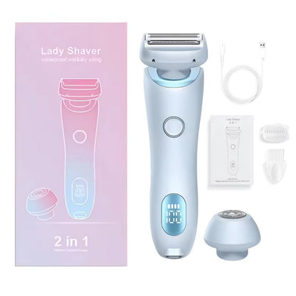 Rayvia Pain-Free Two-In-One Portable Hair Removal Trimmer For Gentle Everyday Grooming