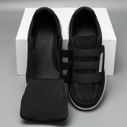 Men's Mesh Breathable Walking Shoes Lightweight Hook and Loop Trainers