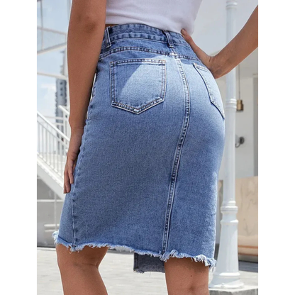 Tamina | Damen Midi Rock mit Schlitz