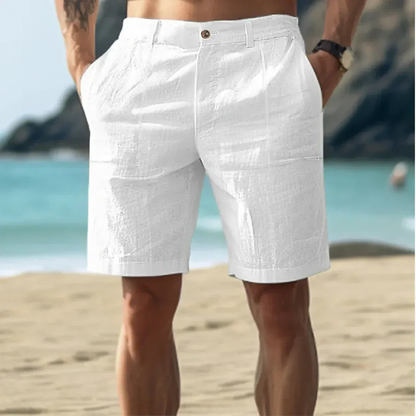 Tarek | Herren Leinen Shorts Locker