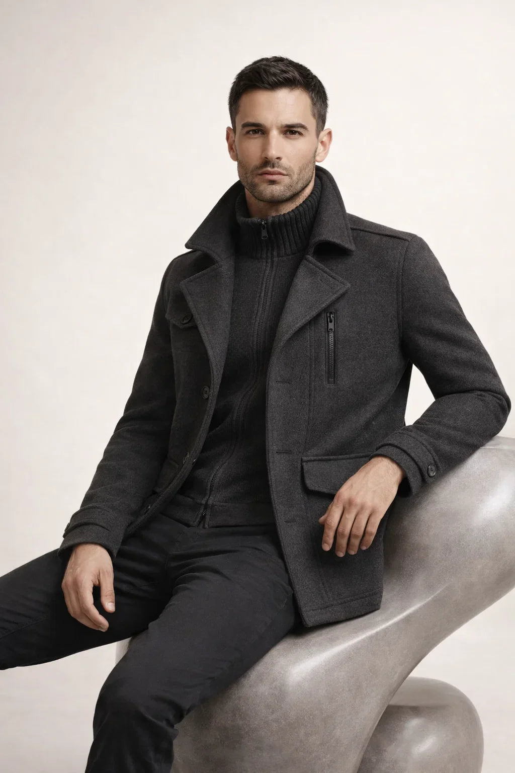 Celano Field Coat Grey