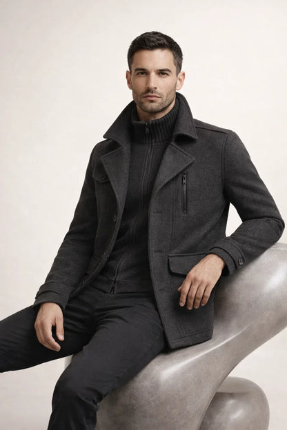 Celano Field Coat Grey