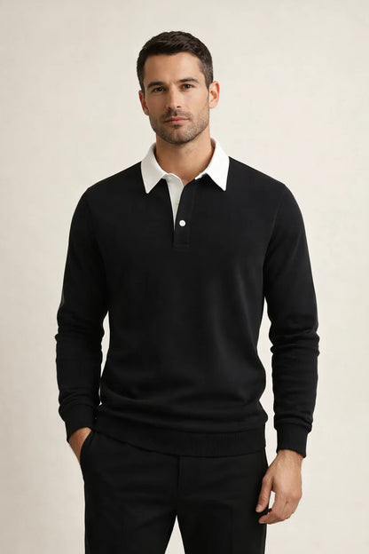 Meravo Polo Knit Black