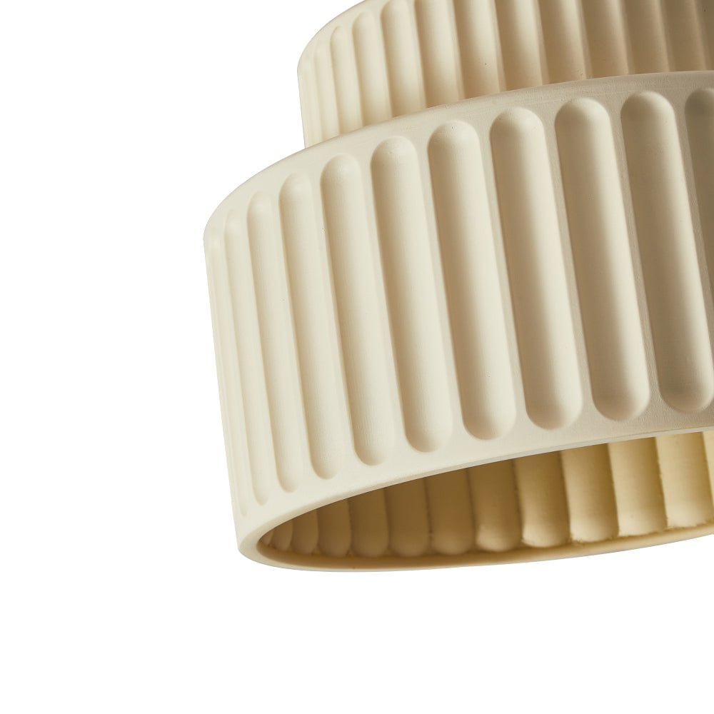 Nordycka Lampa Sufitowa z Ceramiki w Kremowym Kolorze