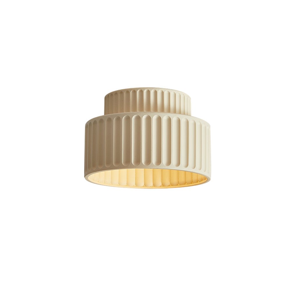 Nordycka Lampa Sufitowa z Ceramiki w Kremowym Kolorze