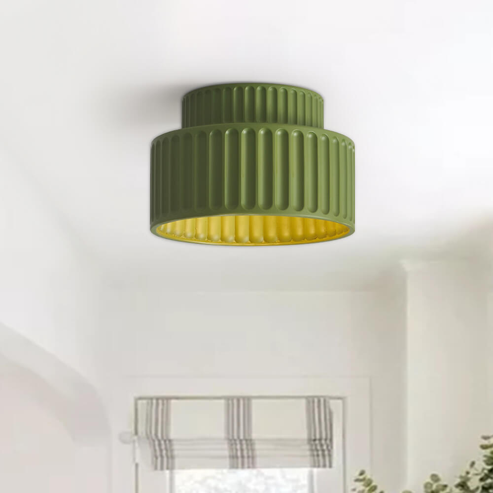 Nordycka Lampa Sufitowa z Ceramiki w Kremowym Kolorze