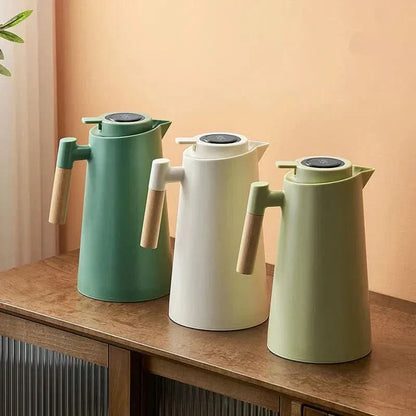 Thermoskan met temperatuurweergave | Isolatiekan 1 liter voor koffie & thee | Heatina