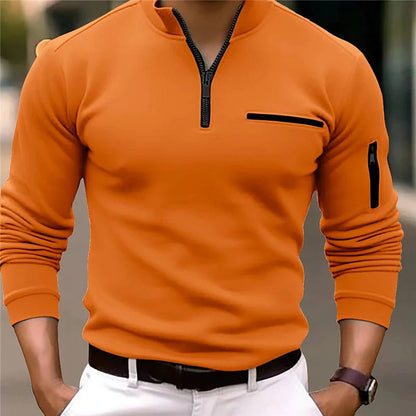 Luis - Polo zippé de qualité supérieure pour un style décontracté raffiné