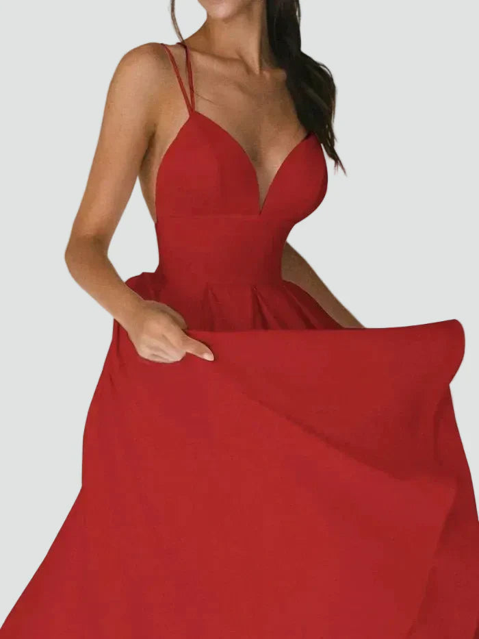 Paris – Flared Midi Cocktail Dress Sweetheart Neckline