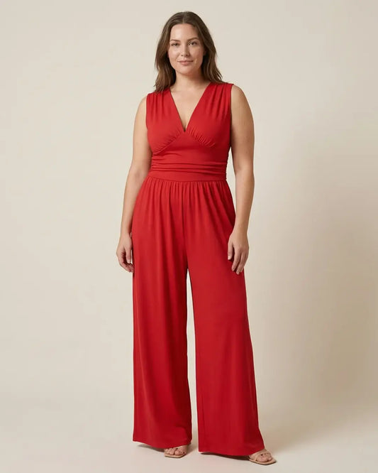Elara | Sleeveless Wide-Leg Jumpsuit