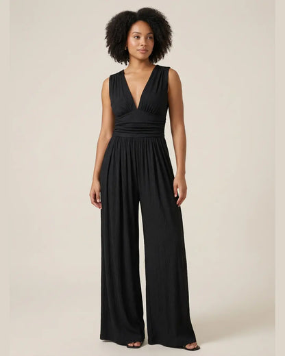 Elara | Sleeveless Wide-Leg Jumpsuit