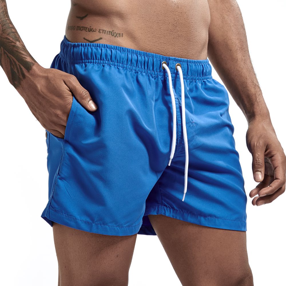 Men’s Swim Shorts Polyester Lightweight Drawstring Summer