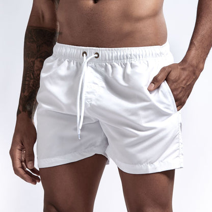 Herre badebukser i polyester letvægts med snøre sommer  Product description: