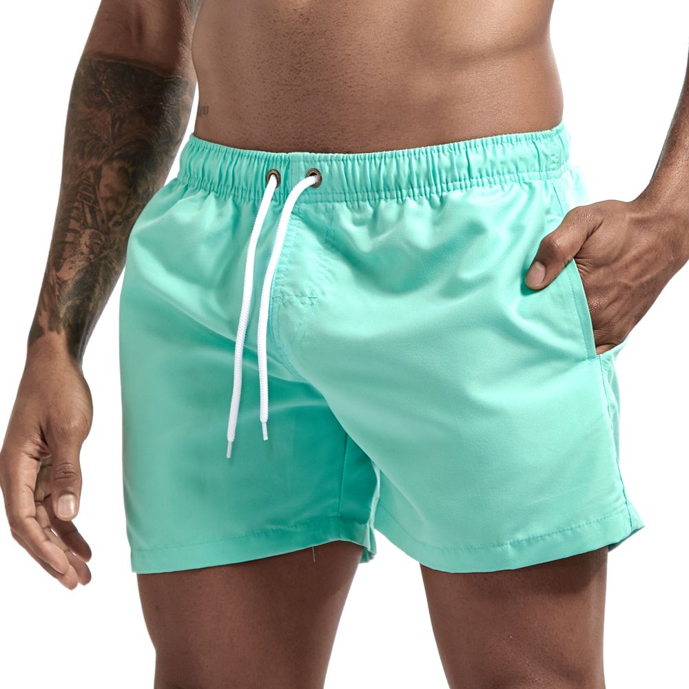 Herre badebukser i polyester letvægts med snøre sommer  Product description: