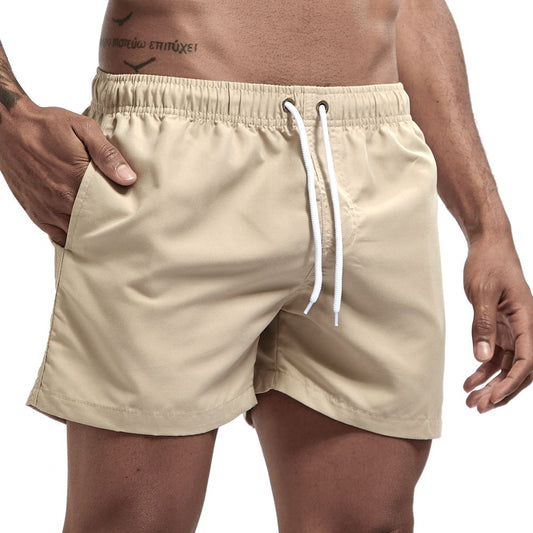 Herre badebukser i polyester letvægts med snøre sommer  Product description: