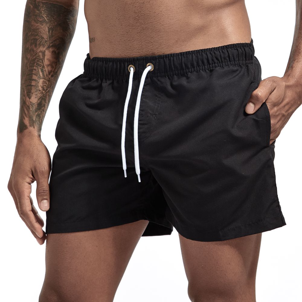 Men’s Swim Shorts Polyester Lightweight Drawstring Summer