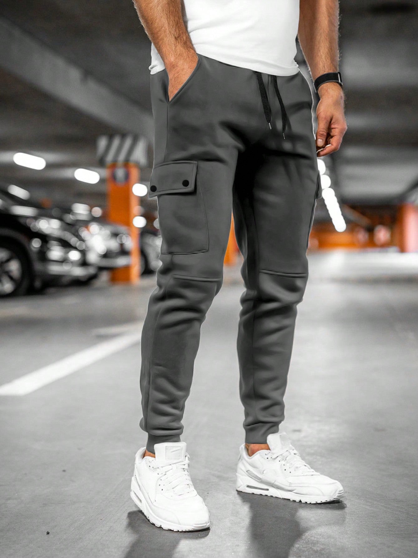 Torvian - Men Jogging Trousers With Turn Pocket