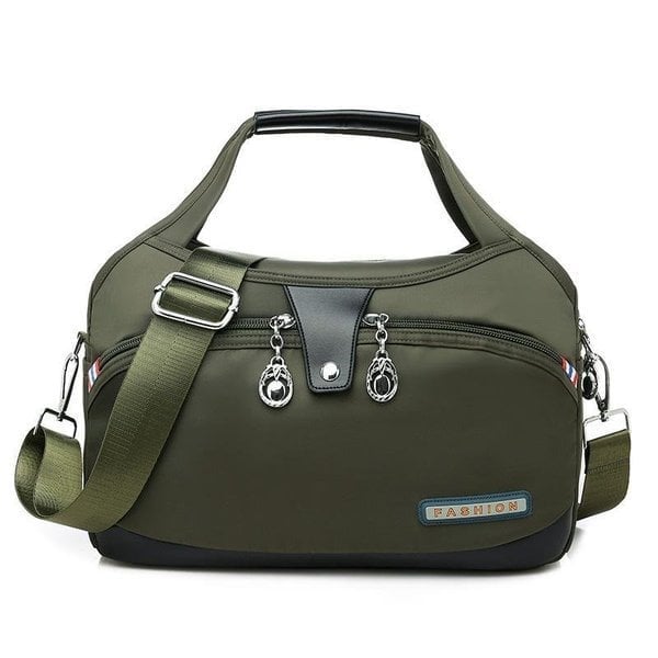 Torba crossbody antykradzieżowa dla kobiet - Lynn-zielonooliwkowy-Trend Polska