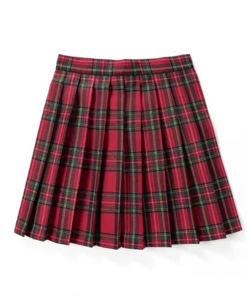 Trendig Damen Mini Rock im Schoolgirl-Stil | Kariert