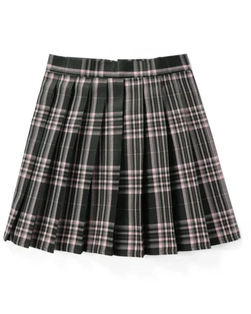 Trendig Damen Mini Rock im Schoolgirl-Stil | Kariert