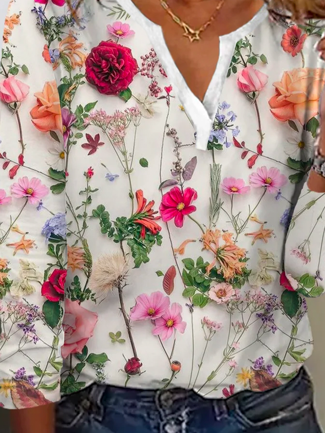 Trendy Flower Sweater - Lana-S-State of Style