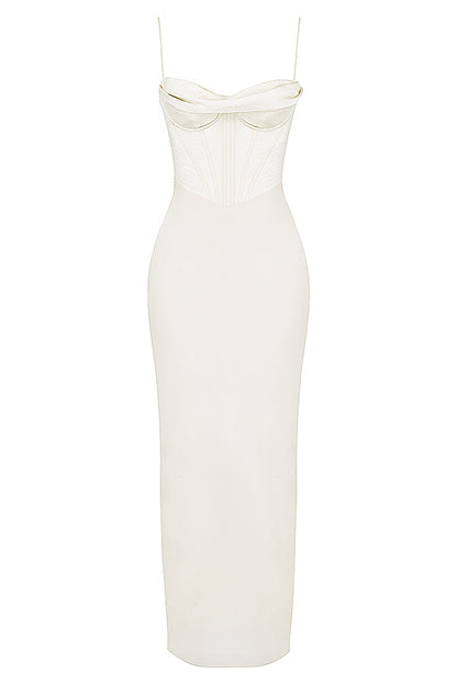 Trendy Korset Maxi Sukienka - Isabella-Czarny-XS-Trend Polska