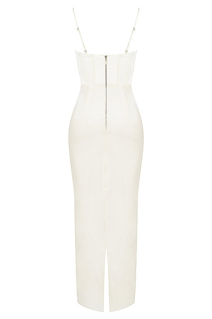 Trendy Korset Maxi Sukienka - Isabella-Czarny-XS-Trend Polska