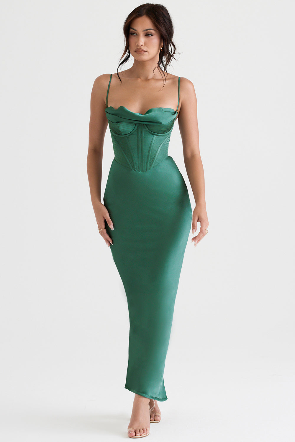 Trendy Korset Maxi Sukienka - Isabella-Czarny-XS-Trend Polska