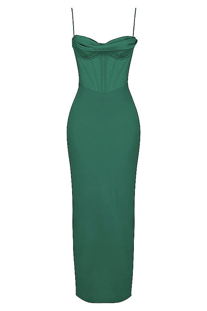 Trendy Korset Maxi Sukienka - Isabella-Czarny-XS-Trend Polska