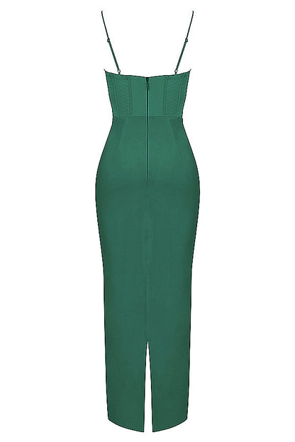 Trendy Korset Maxi Sukienka - Isabella-Czarny-XS-Trend Polska