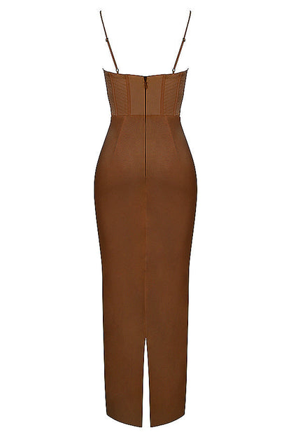 Trendy Korset Maxi Sukienka - Isabella-Czarny-XS-Trend Polska