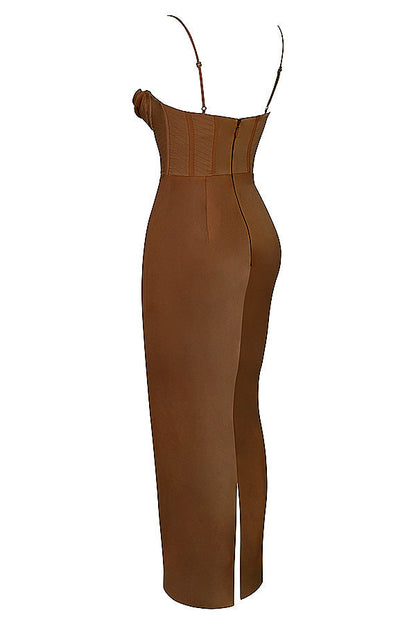 Trendy Korset Maxi Sukienka - Isabella-Czarny-XS-Trend Polska