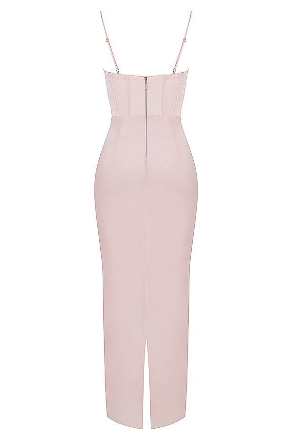Trendy Korset Maxi Sukienka - Isabella-Czarny-XS-Trend Polska