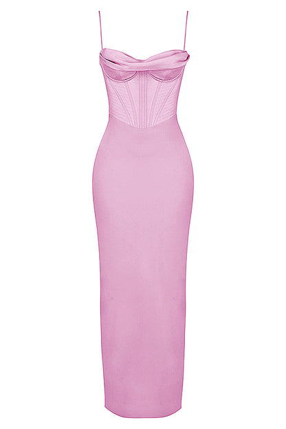 Trendy Korset Maxi Sukienka - Isabella-Czarny-XS-Trend Polska