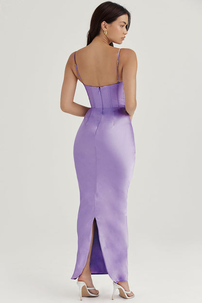 Trendy Korset Maxi Sukienka - Isabella-Czarny-XS-Trend Polska