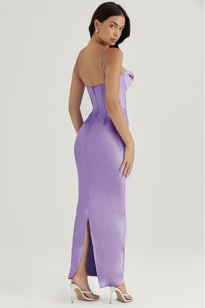 Trendy Korset Maxi Sukienka - Isabella-Czarny-XS-Trend Polska