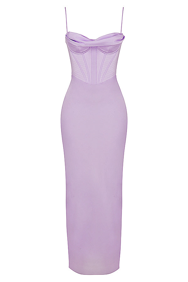Trendy Korset Maxi Sukienka - Isabella-Czarny-XS-Trend Polska