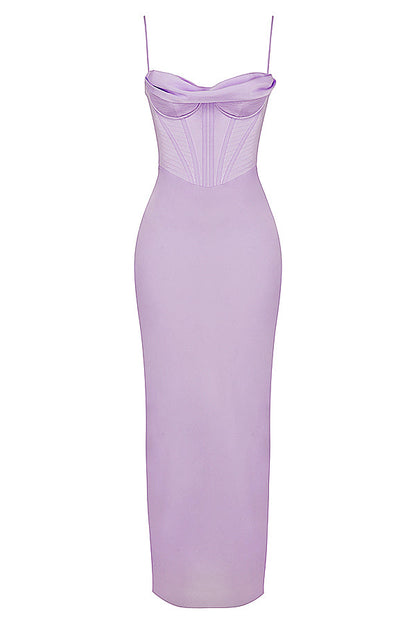 Trendy Korset Maxi Sukienka - Isabella-Czarny-XS-Trend Polska