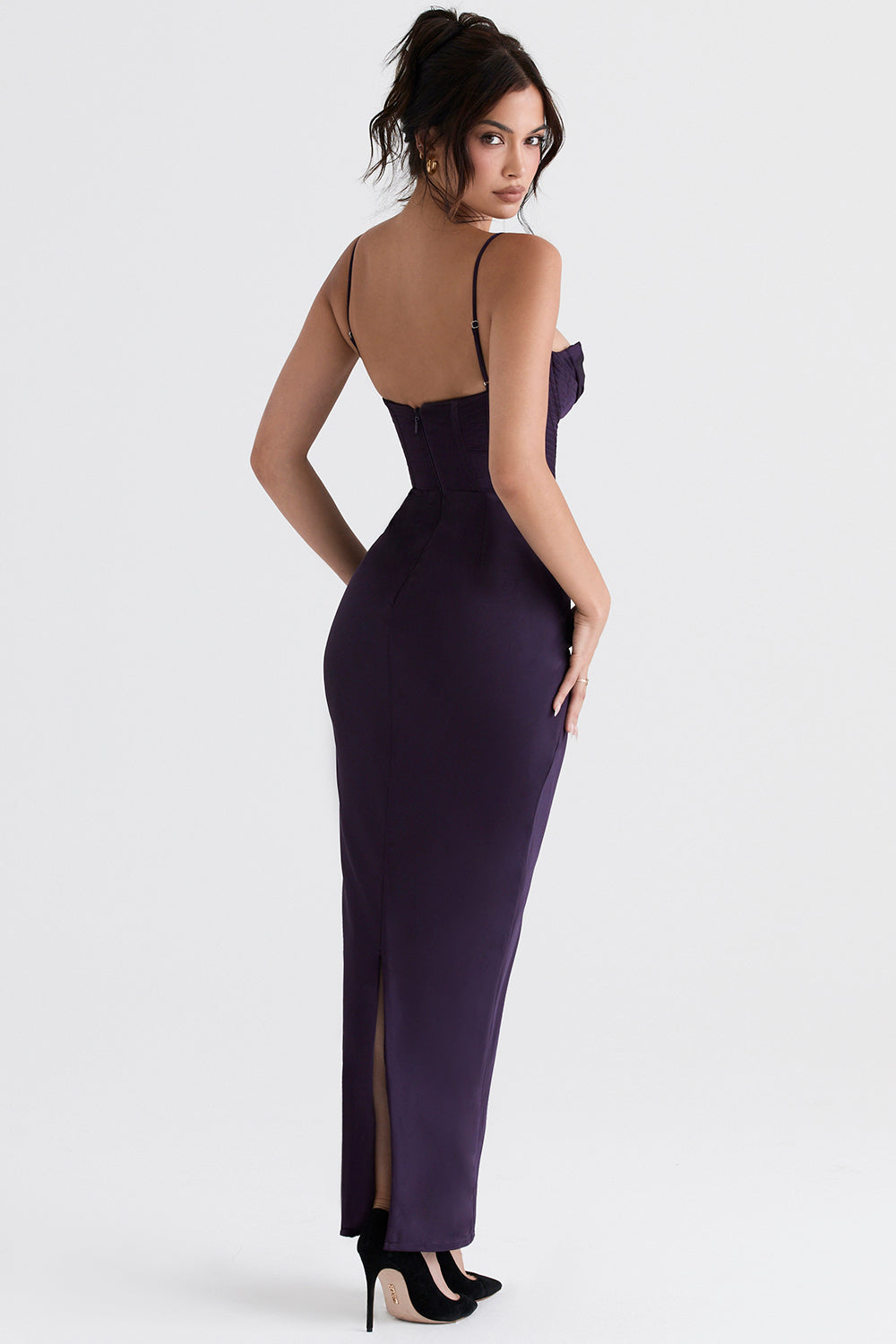Trendy Korset Maxi Sukienka - Isabella-Czarny-XS-Trend Polska