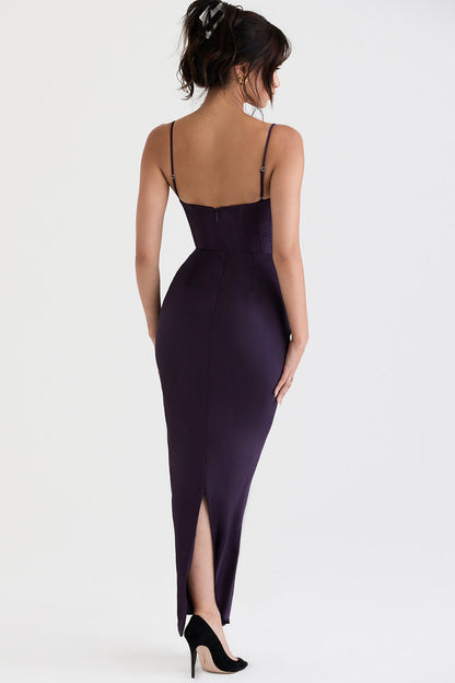 Trendy Korset Maxi Sukienka - Isabella-Czarny-XS-Trend Polska