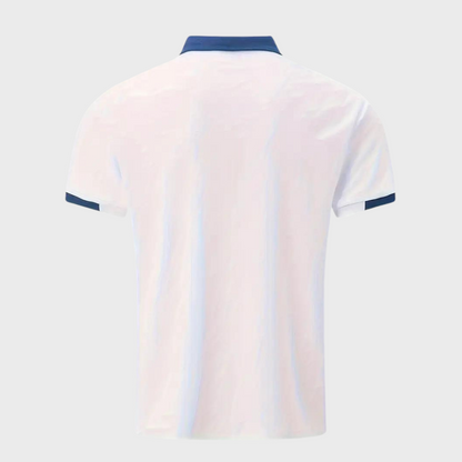 Trendy Polo Shirt for Men - Leo-Marine blue-S-Nora Luxe